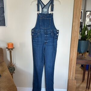 Universal Thread Denim Overalls Straight Leg size 6